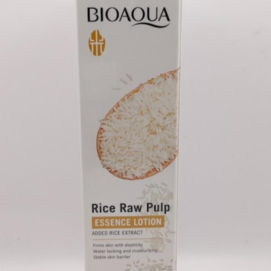 Loción Esencia BIOAQUA Rice Raw Pulp – Hidratación Iluminadora con Extracto de Arroz 🌾✨